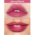 Close-up of SHEGLAM For the Flush Lip & Cheek Tint bottle in Cherry Picked shade with brand logo visible