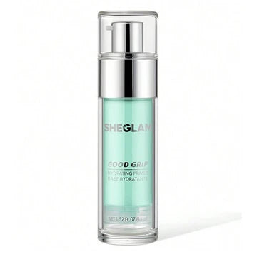 SHEGLAM Good Grip Hydrating Primer product packaging showing the brand logo and product name in minimalist design