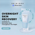 SKIN1004 skincare product with text on a light blue background