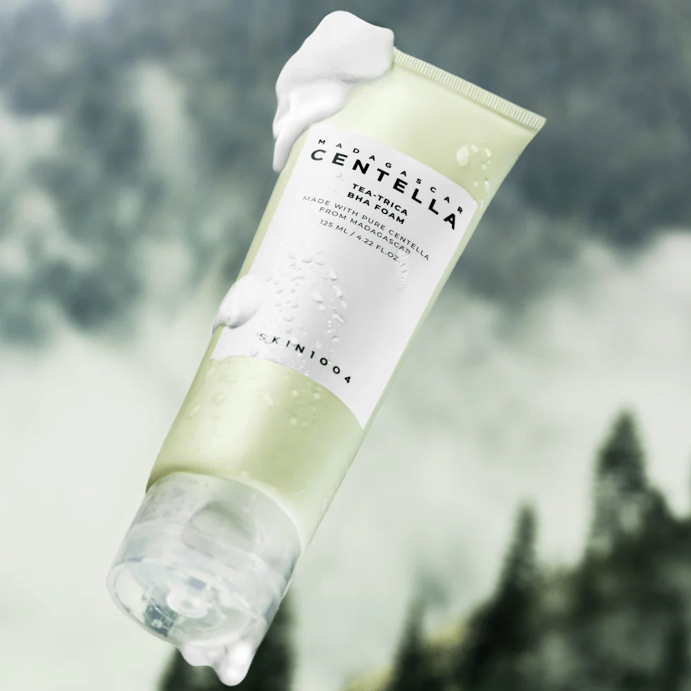 SKIN1004 Acne Skin Relief Cleanser on a light green background