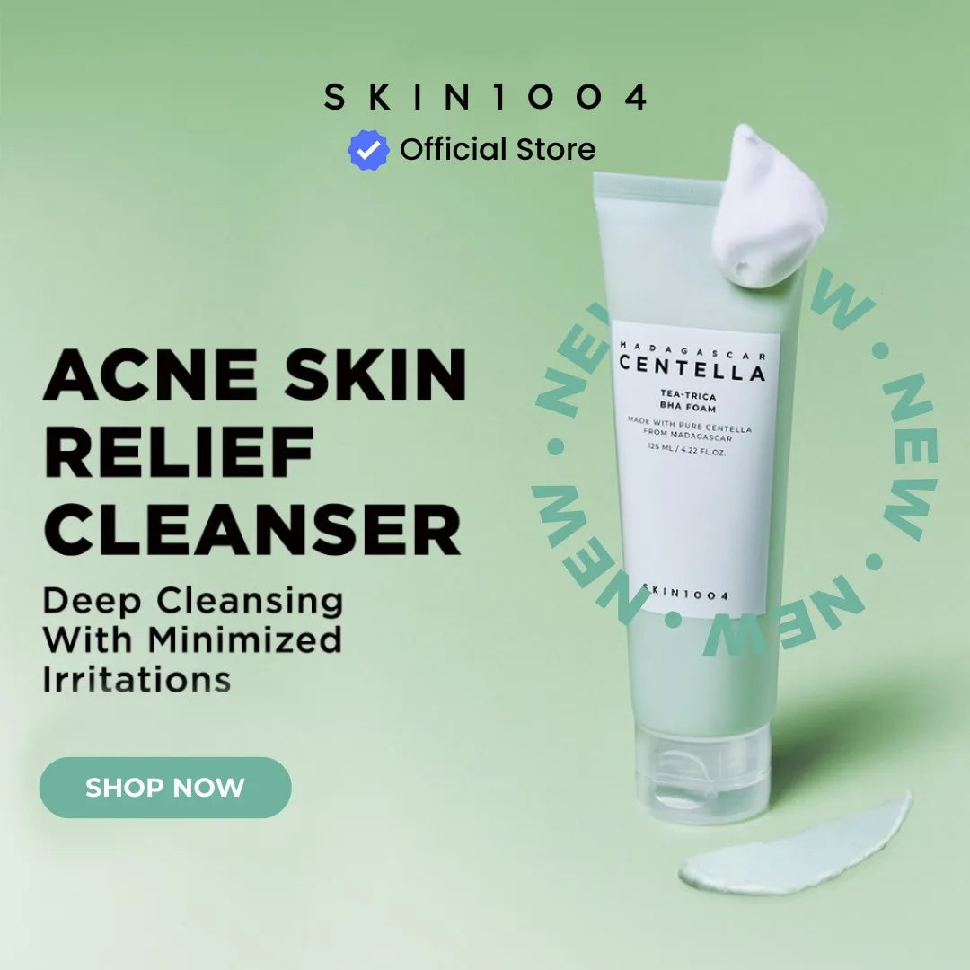 SKIN1004 Acne Skin Relief Cleanser on a light green background