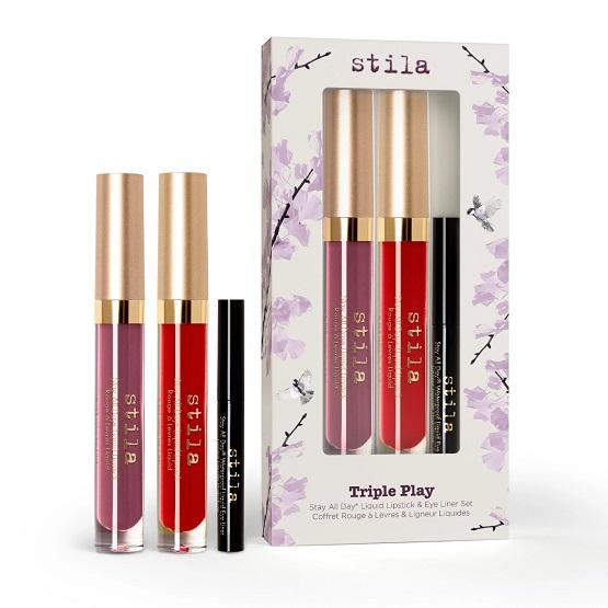 STILA - Triple Play Stay All Day Liquid Lipstick and Eye Liner Set