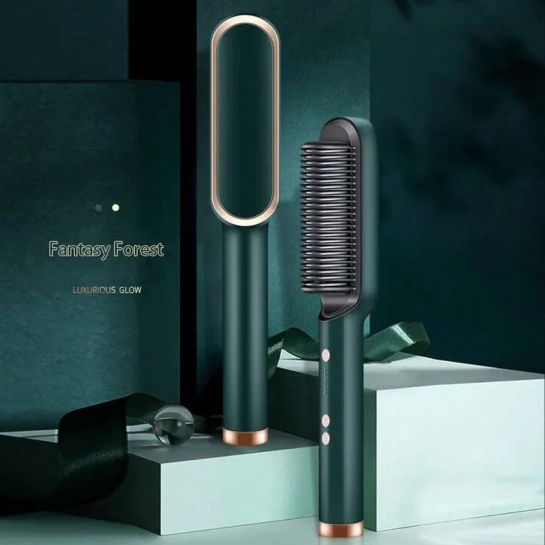 Buy 2 in 1 Hair Straightener Brush And Styling Comb in Pakistan