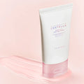 Tube of Centella Skin Food cream on a pink background