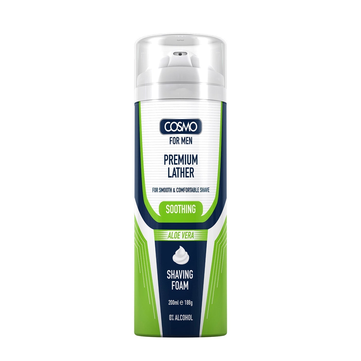 Cosmo Shaving Foam Soothing Aloe Vera 200ml