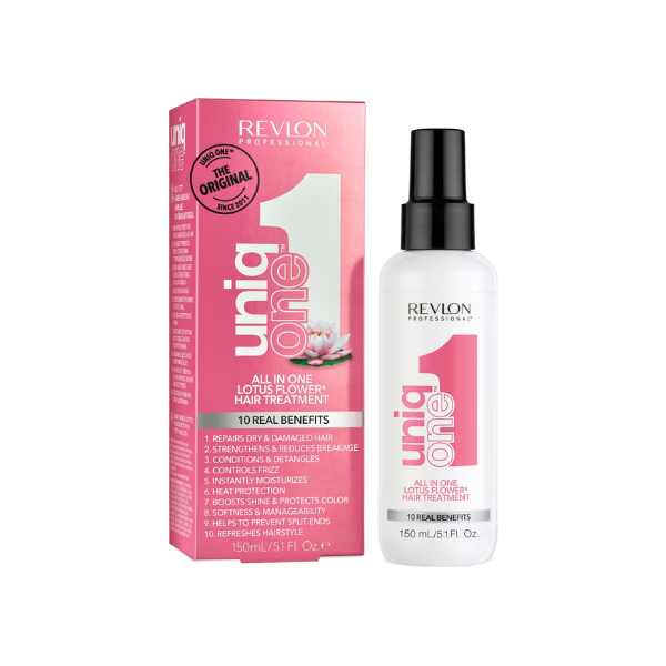 UniqONE™ Repair Hair Spray Leave-In Treatment - 150ml - "All-in-One" 10 Benefits Hair Serum - Lotus Fragrance