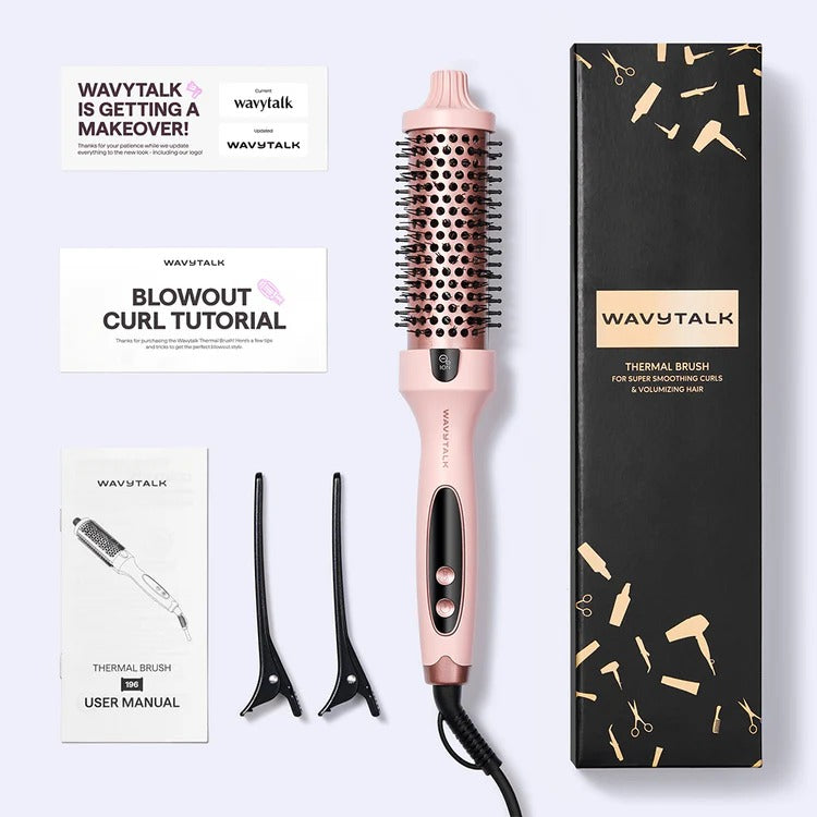 WAVYTALK - Blowout Boost Ionic Thermal Brush (Pink)