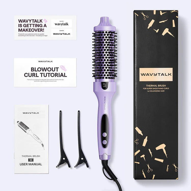 WAVYTALK - Blowout Boost Ionic Thermal Brush (Purple)