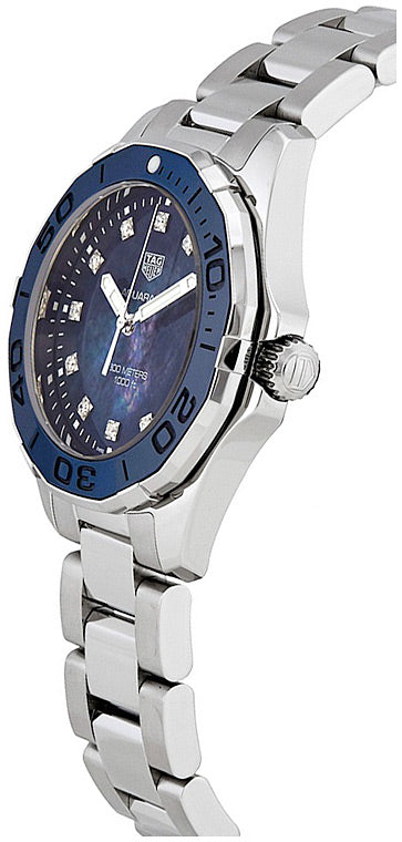 Buy Tag Heuer Aquaracer Blue Dial Silver Steel Strap Watch for Women - WAY131L.BA0748 in Pakistan