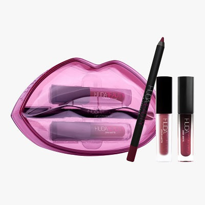 HUDA BEAUTY - MATTE AND CREAM LIP SET  - Bawse & Famous sep
