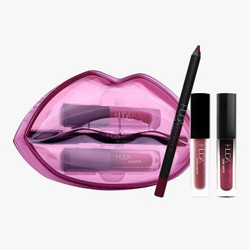HUDA BEAUTY - MATTE AND CREAM LIP SET  - Bawse & Famous sep