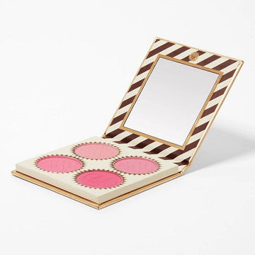 BH COSMETICS – Truffle 4 Color Blush Palette – Chocolate Strawberry - Medium Pink Tones