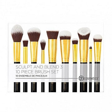 BH COSMETIC - SCULPT AND BLEND 3 - 10 PIECES BRUSH SET