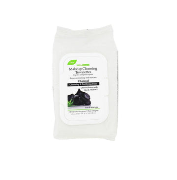 BioMiracle - Charcoal Makeup Cleansing Towelettes - 60 Pcs