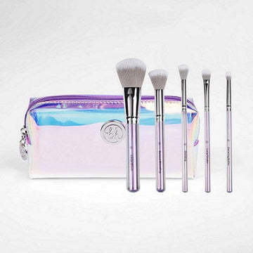 BH COSMETICS - Flower Power - 5 Piece Face & Eye Brush Set with Bag