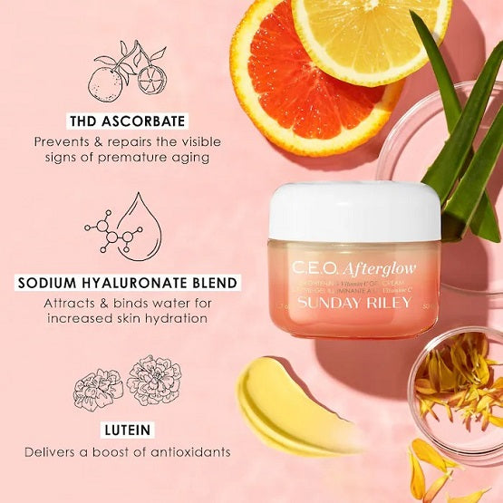 SUNDAY RILEY - C.E.O. Afterglow Brightening Vitamin C Moisturizer - 50G