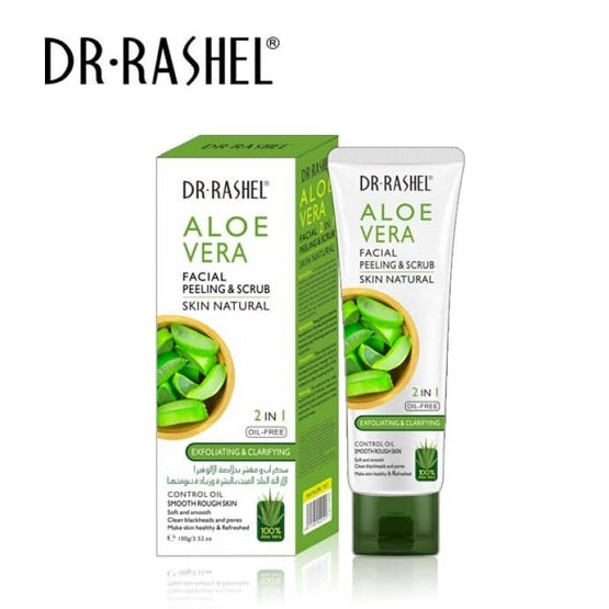 Dr Rashel - Aloe Vera Facial Peeling &Scrub 2In1 - 100G