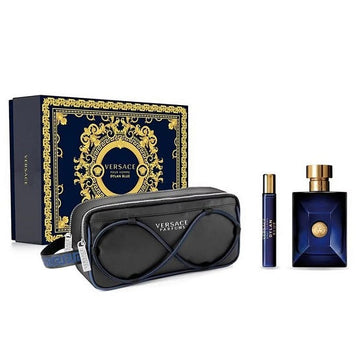 VERSACE - DYLAN BLUE EDT 100ML +EDT 100ML+BLACK TROUSE