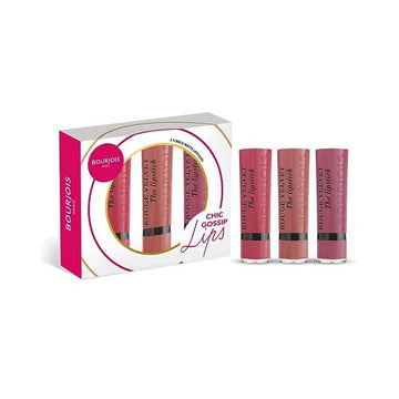 Bourjois - Chic Gossip Pink Lipstick 3 Pieces Set