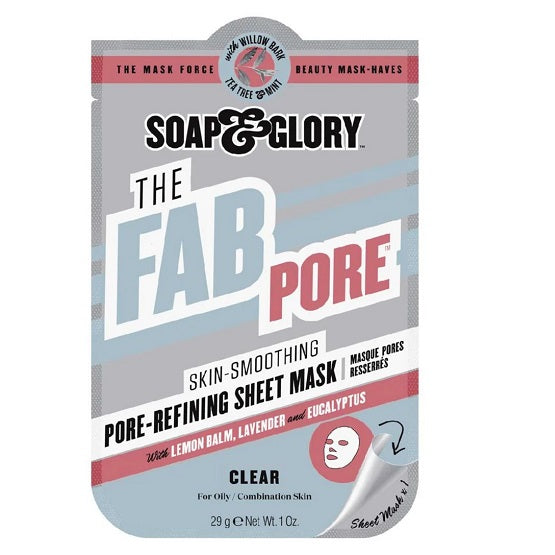 SOAP & GLORY - The Fab Pore Pore-Refining Sheet Face Mask For Oily Skin (Clear)