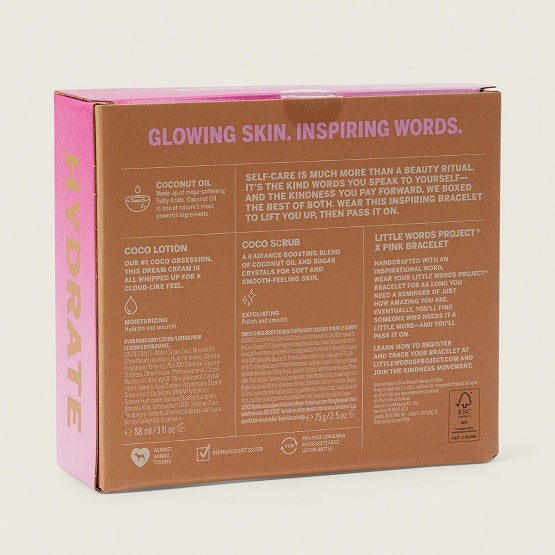 Victoria's Secret Pink 3 Piece Lotion Scrub Gift Set - Coco