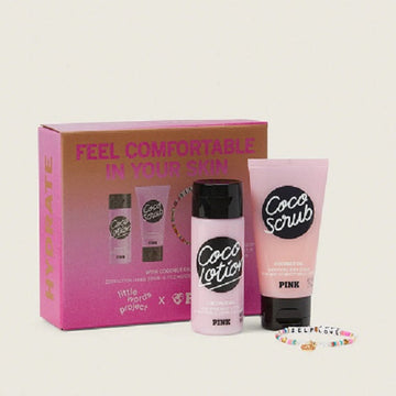 Victoria's Secret Pink 3 Piece Lotion Scrub Gift Set - Coco