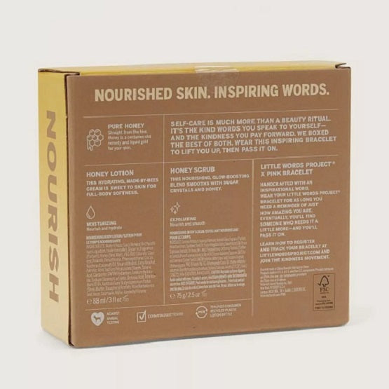 Victoria's Secret Pink 3 Piece Lotion Scrub Gift Set - Honey