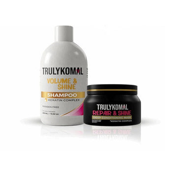 Truly Komal - Kertain Shampoo & Hair Mask - Anti Frizz Pack