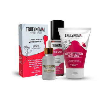 Truly Komal - Mega Glow Bundle Glow Serum, Facewash & Toner