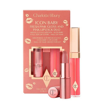 CHARLOTTE TILBURY - K.I.S.S.I.N.G Lipstick and Lip Gloss Duo - Icon Baby