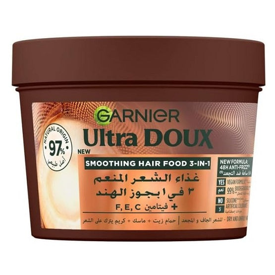GARNIER - COCONUT AND MACADAMIA 3-in-1 Smoothing Hair Food - 390ML