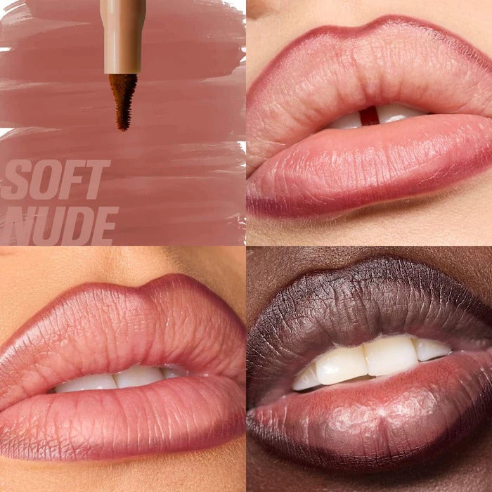 HUDA BEAUTY - Lip Contour Lip Stain for 12-Hour Wear - Soft Nude