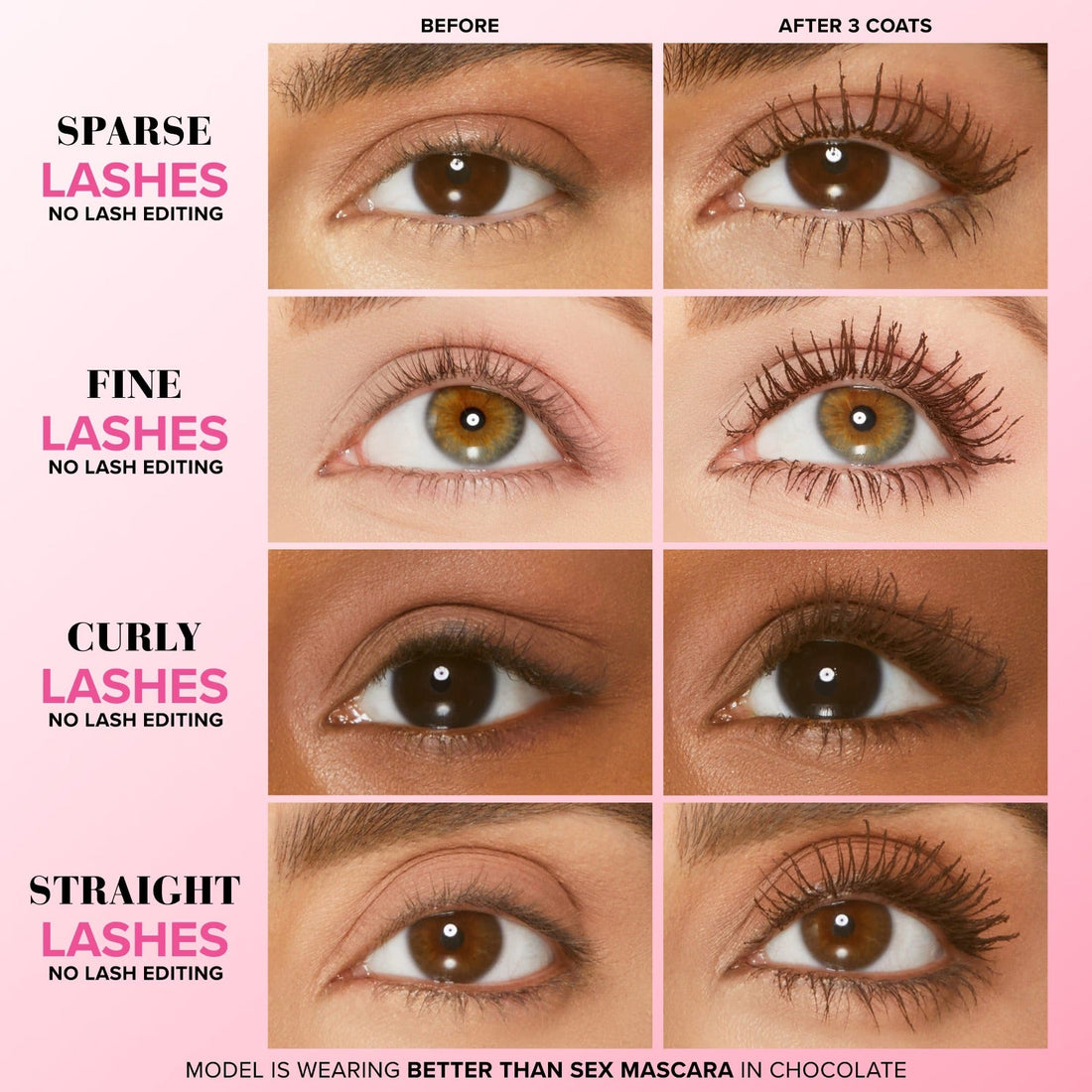 TOO FACED - Better Than Sex Volumizing Mascara - Chocolate