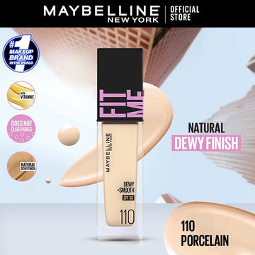 MAYBELLINE - Fit Me Dewy + Smooth Foundation SPF30 - 110 Porcelain