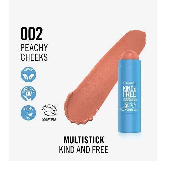 Rimmel - Kind & Free Multi-Stick - 02 Peachy Cheeks