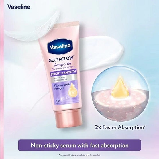 Vaseline - GlutaGlow Ampoule Dry Serum Deodorant Bright & Smooth - 45ml