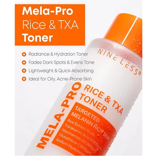 Nine Less - MELA PRO Rice & TXA Toner - 200ml