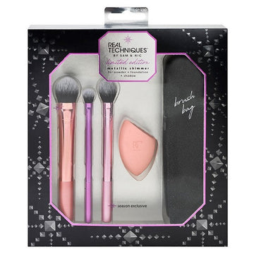 REAL TECHNIQUES BY SAM & NIC - Limited Edition Metallic Shimmer Brush Set