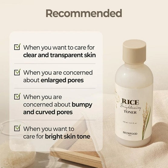 SKINFOOD - Rice Brightening Toner - 160ml