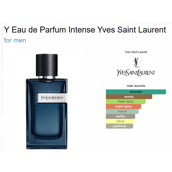 YSL - Y INTENSE MEN EDP - 100ML