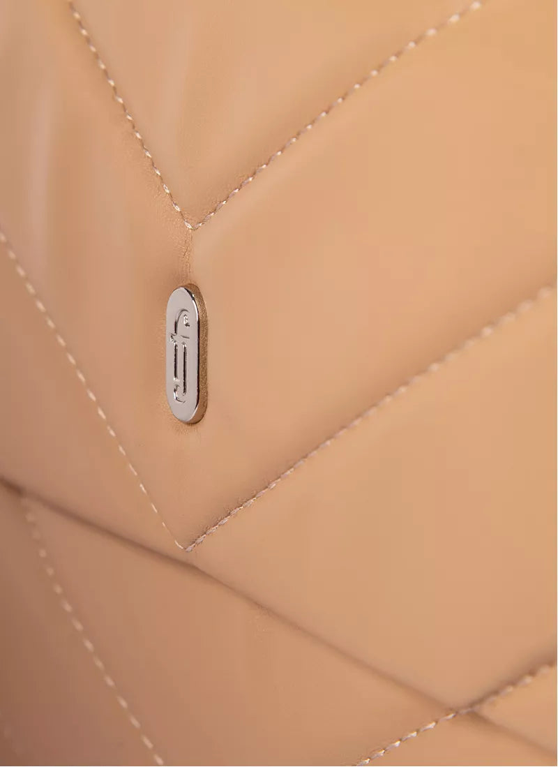 Buy Kurt Geiger Kensington Quilted Crossbody Bag In Neutrals Medium - Beige in Pakistan