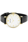 Buy Emporio Armani Women’s Quartz Black Leather Strap Mother of Pearl Dial 32mm Watch AR1910 in Pakistan
