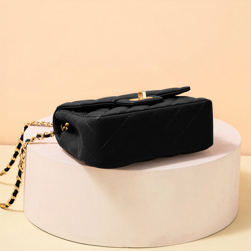 Quilted DockLock Crossbody Bag ~ Black