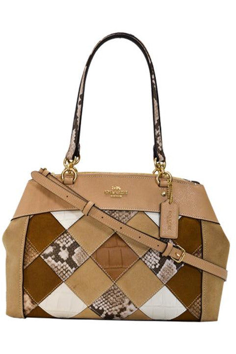 Buy Brown Coach Leather Texture Bag in Pakistan