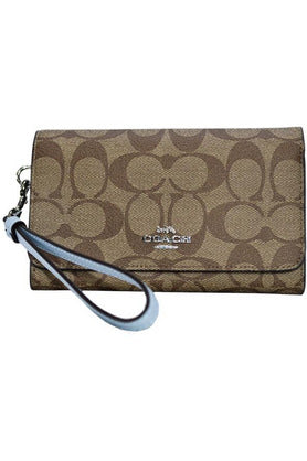 Buy Coach Brown Wallet Design Printed Sky Interior in Pakistan