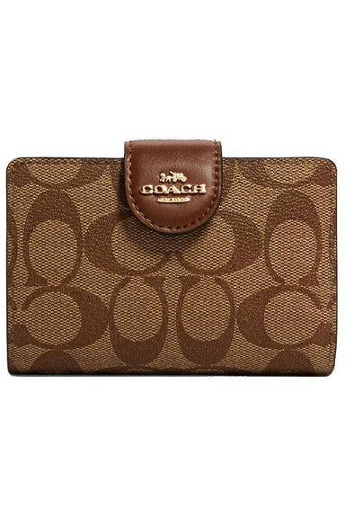 Buy Coach C0082 Medium Corner Zip Wallet In Signature Canvas in Pakistan