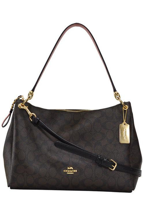 Buy Coach Dark Brown Design Printed Bag in Pakistan