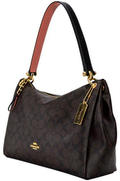 Buy Coach Dark Brown Design Printed Bag in Pakistan