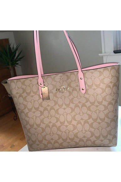 Buy Coach Handbag Light Brown and Pink in Pakistan