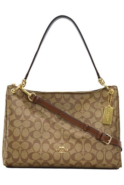 Buy Coach Light Brown Design Printed Bag in Pakistan